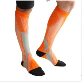 Compression Socks For Men&Women Best Graduated Athletic Fit For Running Flight Travel Boost Stamina Circulation&Recovery Socks (Option: Orange 3PC-L XL)