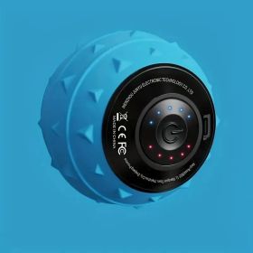 Rechargeable High Intensity Vibration Massage Ball For Muscle And Fitness, Electric Fascia Release For Neck, Back And Feet, USB Charging, For Hee (Option: Blue)