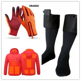 Winter Gloves Touch Screen Riding Motorcycle Sliding Waterproof Sports Gloves With Fleece (Option: Set1-XL)
