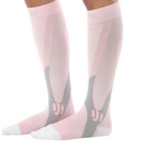 Compression Socks For Men&Women Best Graduated Athletic Fit For Running Flight Travel Boost Stamina Circulation&Recovery Socks (Option: Pink 6PC-L XL)