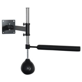 Lightweight Fast-Reflexes Speed Bag Boxing Punching Bag Wall Mount Height Adjustable, MMA, Martial Arts, and Boxing Equipment for Training at Hom (Option: Black-740x240x250 mm)
