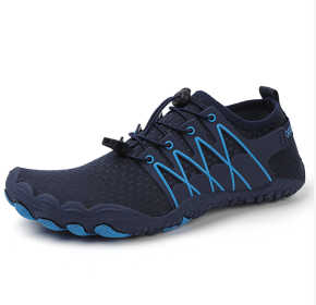 New couple fitness sneakers outdoor beach swimming shoes men's and women's outdoor fitness shoes (Color: Dark blue, size: 47)
