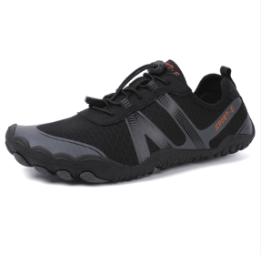 Couples fitness sneakers outdoor beach swimming shoes anti-slip wear-resistant men's and women's running shoes yoga shoes professional upstream s (Color: Black, size: 41)
