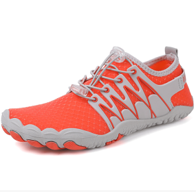 New couple fitness sneakers outdoor beach swimming shoes men's and women's outdoor fitness shoes (Color: orange, size: 37)