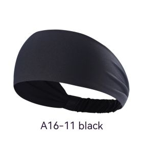 Quick-drying Antiperspirant Yoga Hair Band For Women (Option: Black)